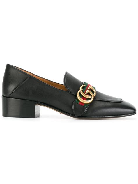 gucci signature heels|Gucci low heel pumps.